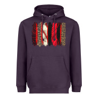 Plum baseball brushstroke Heavyweight Hoodie - Zillion Design Studio