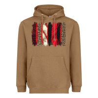 Toasted Coconut baseball brushstroke Heavyweight Hoodie - Zillion Design Studio