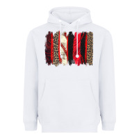 White baseball brushstroke Heavyweight Hoodie - Zillion Design Studio