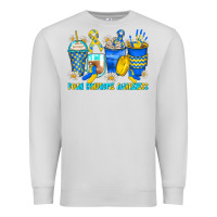 Dove Grey down syndrome coffee cups Premium Sweatshirt - Zillion Design Studio