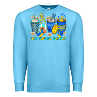Ocean Blue down syndrome coffee cups Premium Sweatshirt - Zillion Design Studio