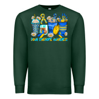 Sports Green down syndrome coffee cups Premium Sweatshirt - Zillion Design Studio