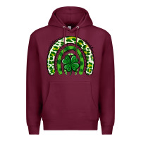 Burgundy St Patrick Rainbow Premium Hoodie - Jasminsmagicworld