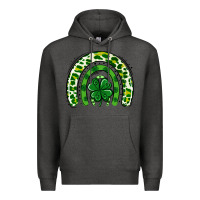 Charcoal Heather St Patrick Rainbow Premium Hoodie - Jasminsmagicworld