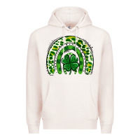 Pale Pink St Patrick Rainbow Premium Hoodie - Jasminsmagicworld