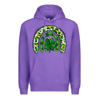 Purple St Patrick Rainbow Premium Hoodie - Jasminsmagicworld