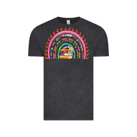 Teacher Pen Apple Books Rainbow Vintage Tee | Teevron