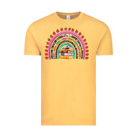 Vintage Mustard teacher pen apple books rainbow Vintage Tee - Artiststas