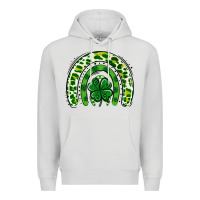 Dove Grey St Patrick Rainbow Premium Hoodie - Jasminsmagicworld
