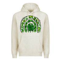 Oatmeal Heather St Patrick Rainbow Premium Hoodie - Jasminsmagicworld