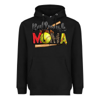 Black ballpark mama softball Heavyweight Hoodie - Zillion Design Studio