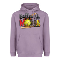 Lavender ballpark mama softball Heavyweight Hoodie - Zillion Design Studio
