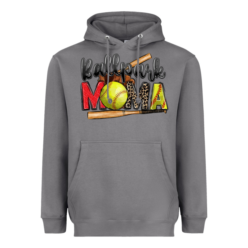 Ballpark Mama Softball Heavyweight Hoodie by Zillion Design Studio | Teevron