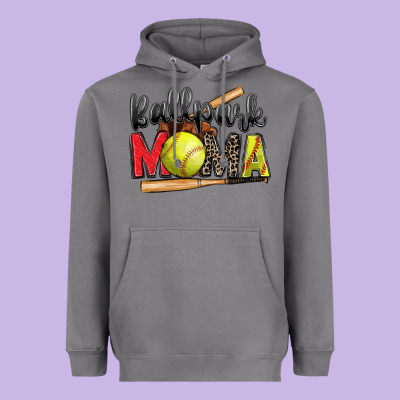 Ballpark Mama Softball Heavyweight Hoodie Designed By Zillion Design Studio