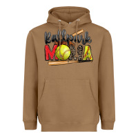 Toasted Coconut ballpark mama softball Heavyweight Hoodie - Zillion Design Studio