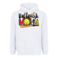 White ballpark mama softball Heavyweight Hoodie - Zillion Design Studio