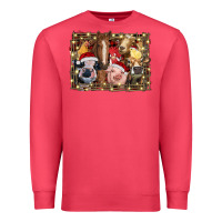 Cardinal christmas farm animals Premium Sweatshirt - RanaPortraitStore