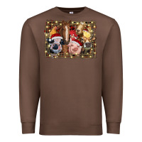 Chestnut christmas farm animals Premium Sweatshirt - RanaPortraitStore
