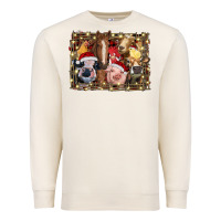 Sandshell christmas farm animals Premium Sweatshirt - RanaPortraitStore