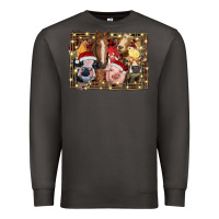 Smoke christmas farm animals Premium Sweatshirt - RanaPortraitStore