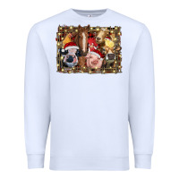 White christmas farm animals Premium Sweatshirt - RanaPortraitStore