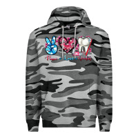 Slate Camo peace love dental Premium Hoodie - AdoDesignShop