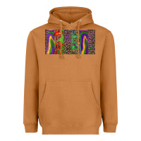 Meerkat Mardi gras brushstrokes crawfish fleur de lis Heavyweight Hoodie - RanaPortraitStore