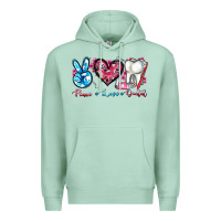 Seafoam peace love dental Premium Hoodie - AdoDesignShop