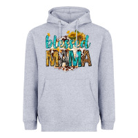 Heather Grey blessed mama with sunflowers Heavyweight Hoodie - texasbilliewilder