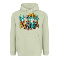 Matcha blessed mama with sunflowers Heavyweight Hoodie - texasbilliewilder