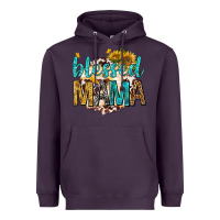 Plum blessed mama with sunflowers Heavyweight Hoodie - texasbilliewilder