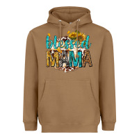 Toasted Coconut blessed mama with sunflowers Heavyweight Hoodie - texasbilliewilder