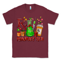 Burgundy pharmacy tech christmas Classic Tee - FaDigitalArtStudio