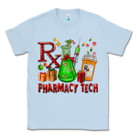Dusty Blue pharmacy tech christmas Classic Tee - FaDigitalArtStudio