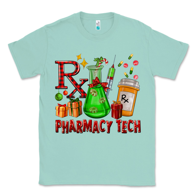 Pharmacy Tech Christmas Classic Tee by FaDigitalArtStudio | Teevron