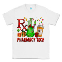 White pharmacy tech christmas Classic Tee - FaDigitalArtStudio