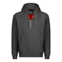 Charcoal Heather heart candy Premium Hoodie - AdoDesignShop