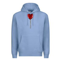 Colony Blue heart candy Premium Hoodie - AdoDesignShop