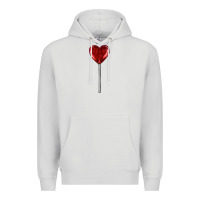 Dove Grey heart candy Premium Hoodie - AdoDesignShop