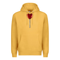 Mustard heart candy Premium Hoodie - AdoDesignShop