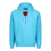 Ocean Blue heart candy Premium Hoodie - AdoDesignShop