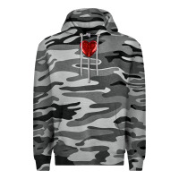 Slate Camo heart candy Premium Hoodie - AdoDesignShop