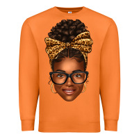 Carrot afro woman messy bun Premium Sweatshirt - texasbilliewilder