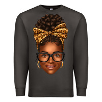Smoke afro woman messy bun Premium Sweatshirt - texasbilliewilder