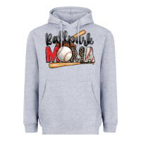 Heather Grey ballpark mama baseball Heavyweight Hoodie - Zillion Design Studio