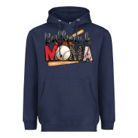 Navy ballpark mama baseball Heavyweight Hoodie - Zillion Design Studio