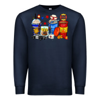 Navy dispatcher coffee cups Premium Sweatshirt - Zillion Design Studio