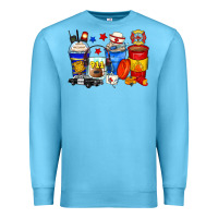 Ocean Blue dispatcher coffee cups Premium Sweatshirt - Zillion Design Studio