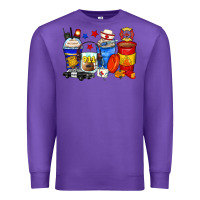Purple dispatcher coffee cups Premium Sweatshirt - Zillion Design Studio