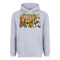 Heather Grey boy mom Heavyweight Hoodie - texasbilliewilder